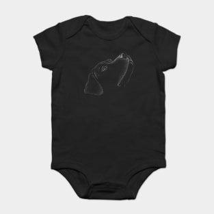 Black Labrador Baby Bodysuit